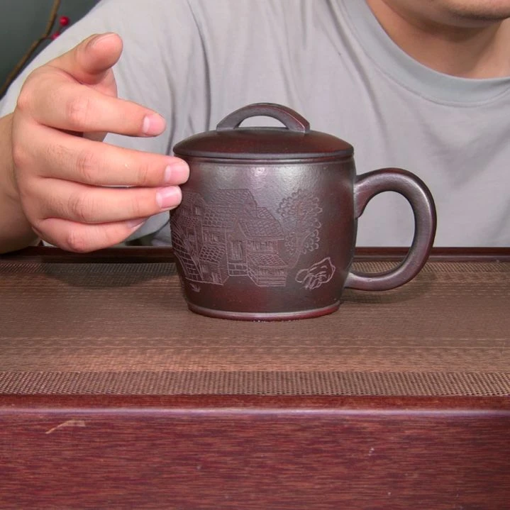 茶杯紫砂高货放漏