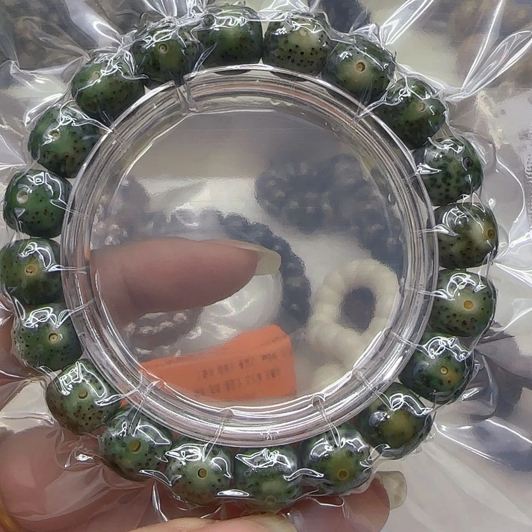 星月菩提手串216哈哈绿星月菩提1.2桶单圈