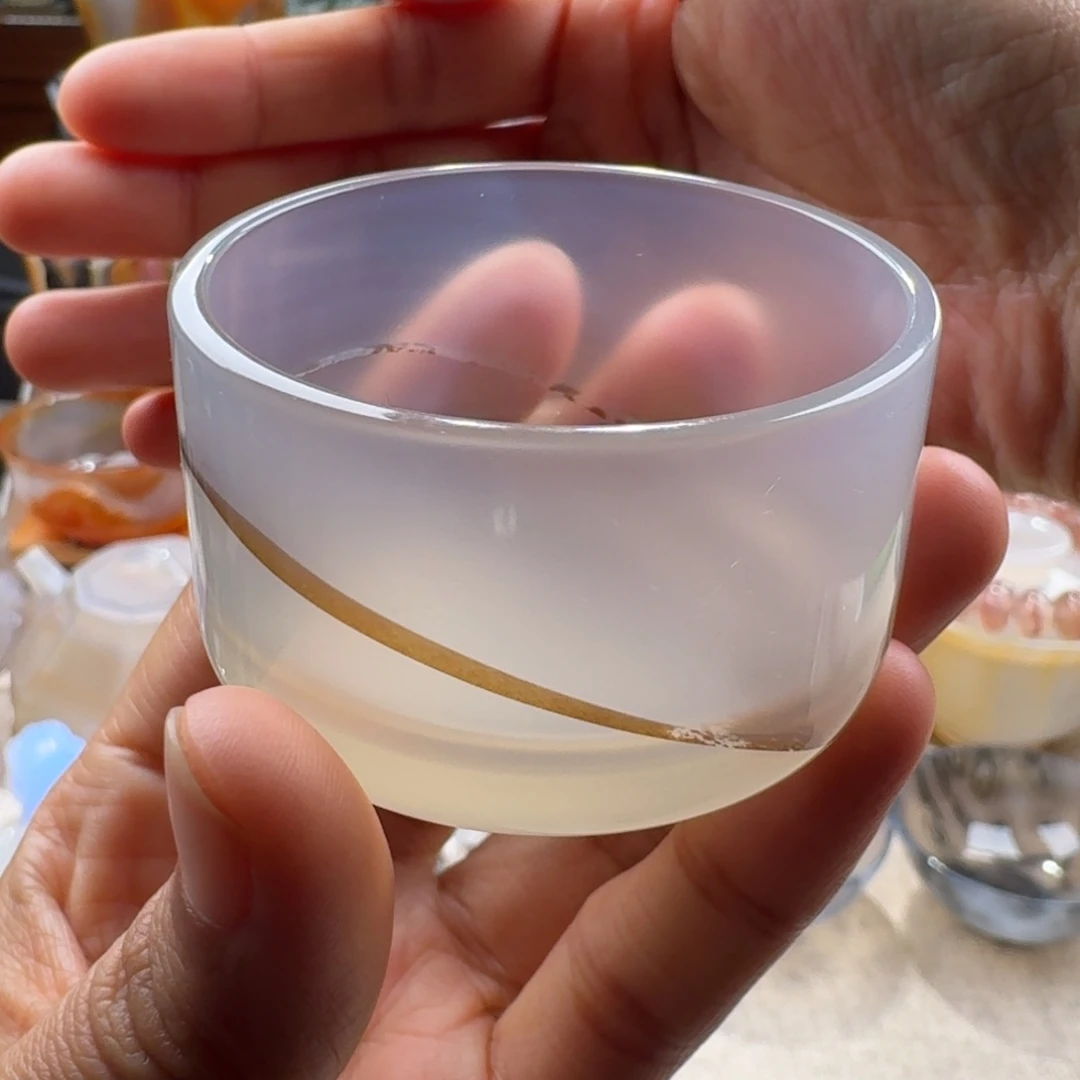 玛瑙/玉髓未镶嵌玛瑙茶杯40毫升