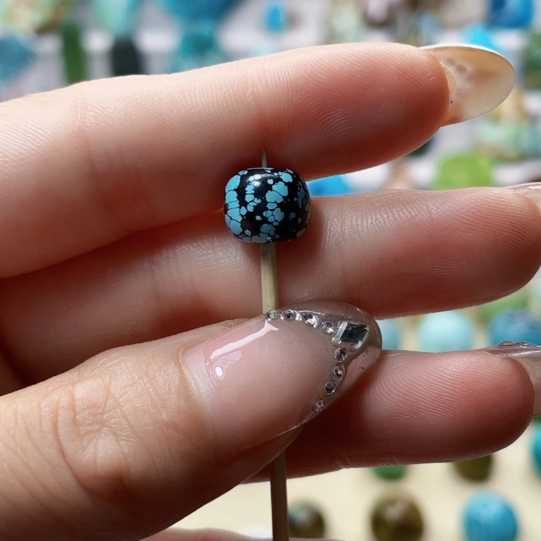 未镶嵌绿松石珠宝奇石直径9.8