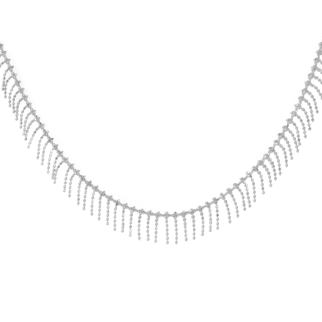 链子925银 【睫毛】2025新款爆款意大利CNC工艺爆闪仙女银锁骨项链