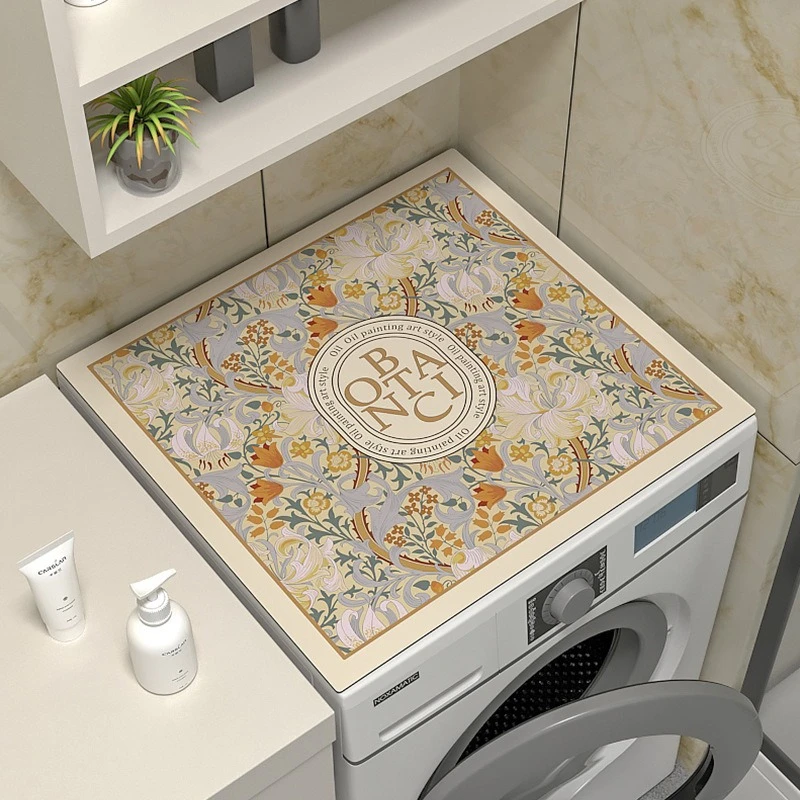 【新疆包邮】家用洗衣机硅藻泥防尘罩冰箱微波炉防滑垫吸水垫