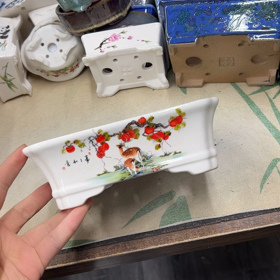 紫砂花盆057号瑕疵18/15/6cm