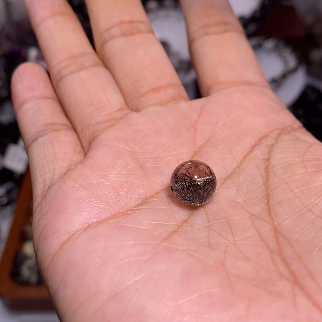 水晶手链未镶嵌单珠黑发晶