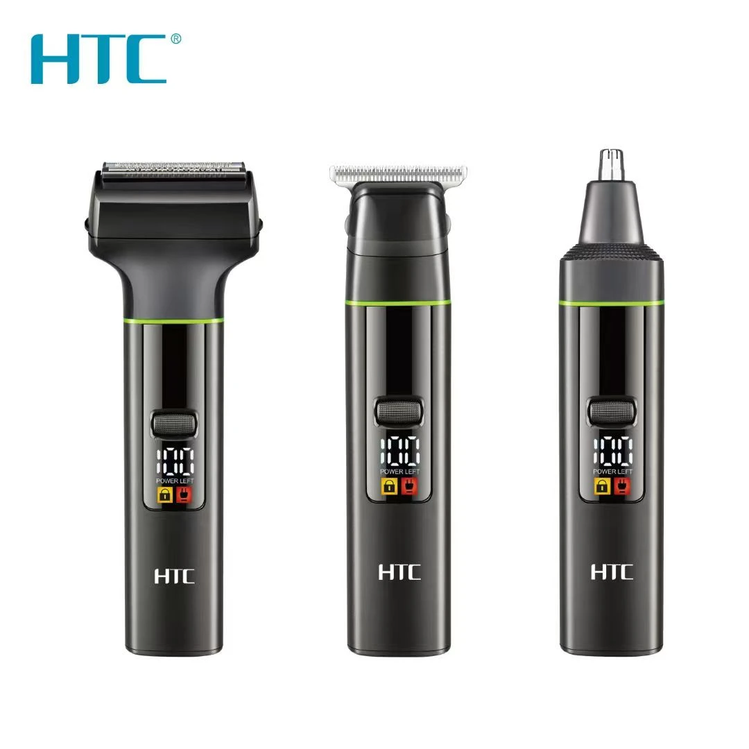 HTC雕刻推刀头鼻毛器专业店用增白器推剪干剃型剃须多功能充电式