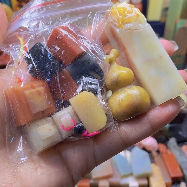 昌化石印石桜*雨石料石