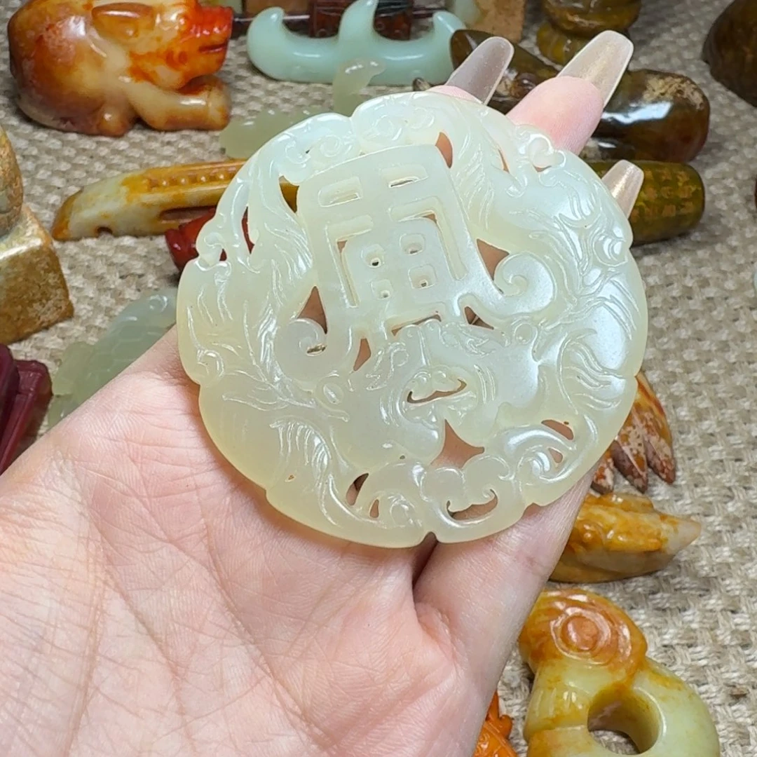 吊坠白玉菩提挂件