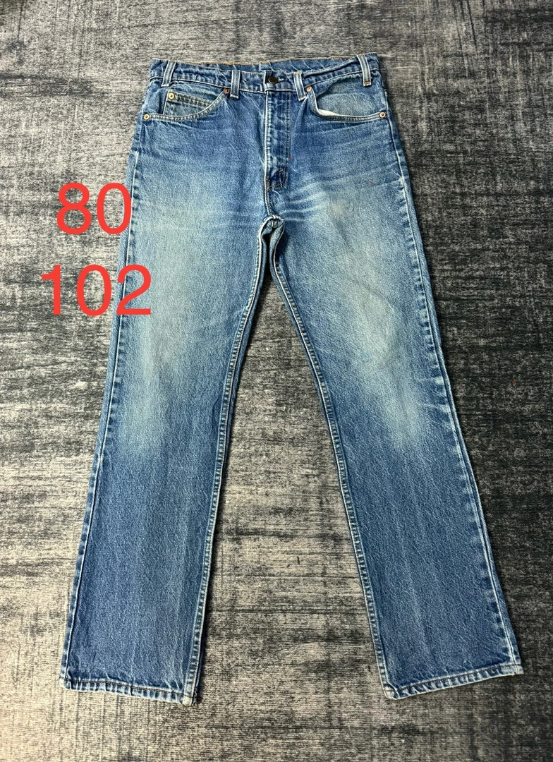 VintageLevis517美产水洗复古直筒微喇男士牛仔裤 W80/L102