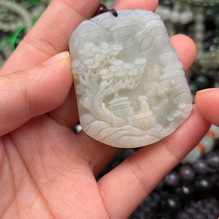 和田玉未镶嵌颈饰