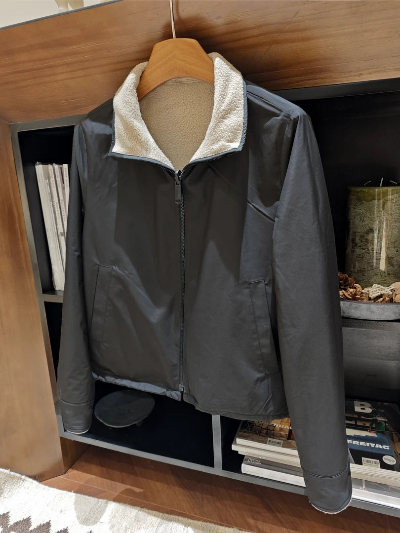 曼辰manchenh"双城记"东丽颗粒绒拼户外科技面料两穿夹克