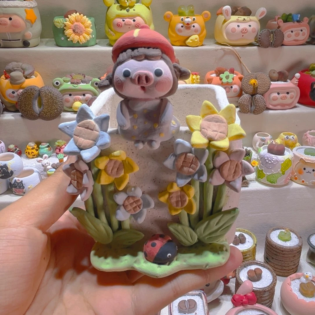 093纯手工制作重工盆盆