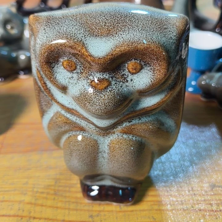 得***酒瓷片磁州窑五厂盘碗壶杯有瑕疵