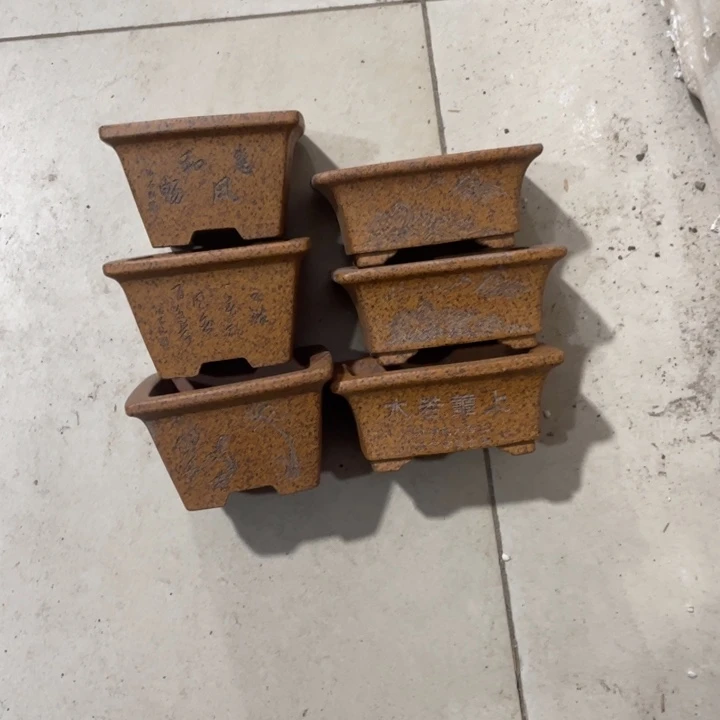 紫砂花盆紫砂花盆口7.5高4.5