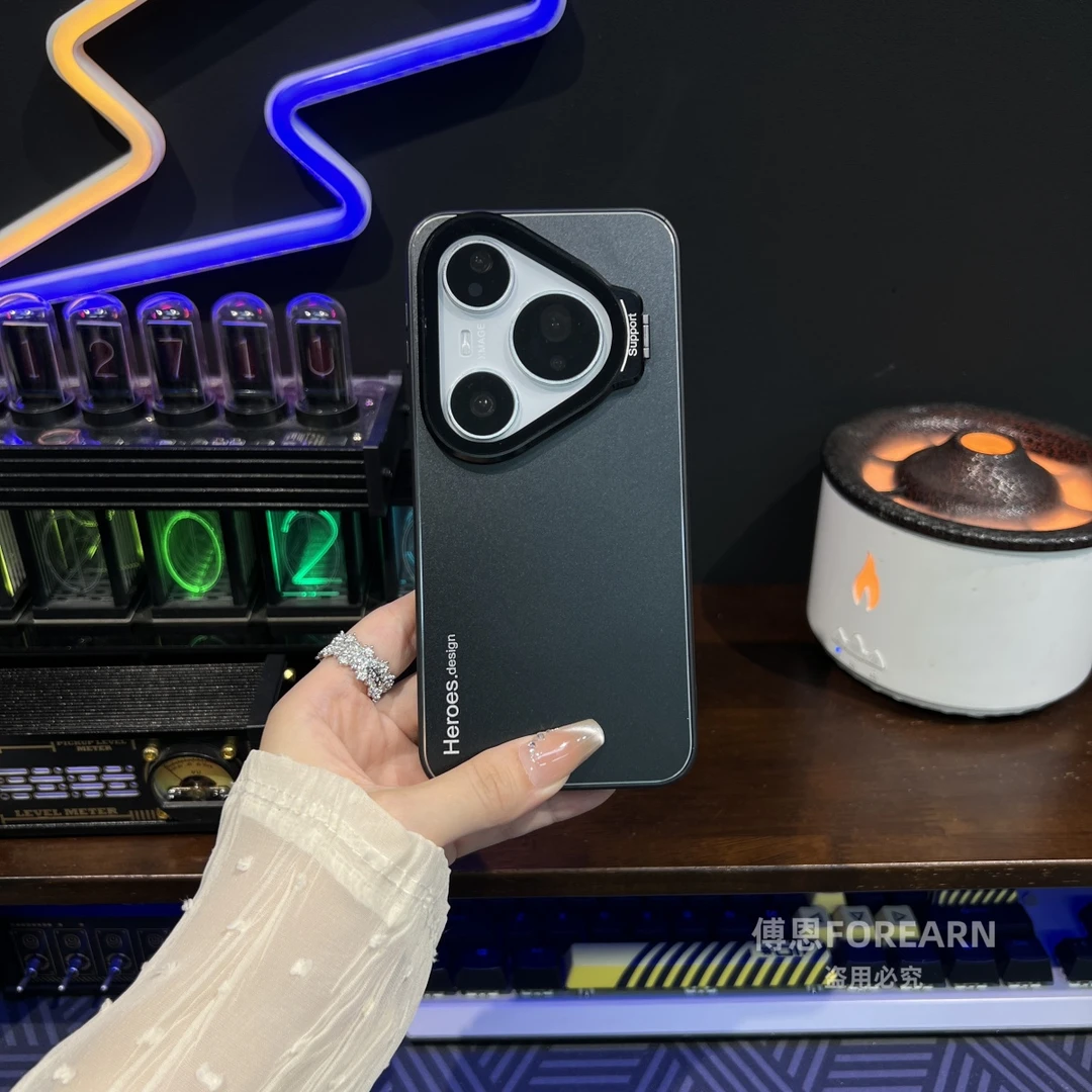 适用于华为pura80pro手机壳pura80ultra保护套金属磁吸支架镜头