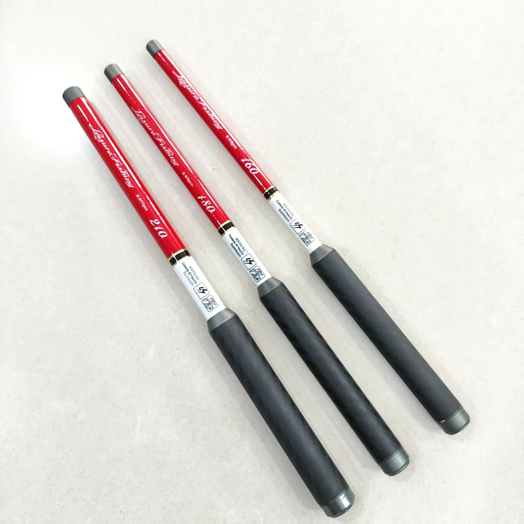 宗红高端小物竿收缩23.8CM鱼竿微物迷你袖珍短接溪流手竿超轻46调