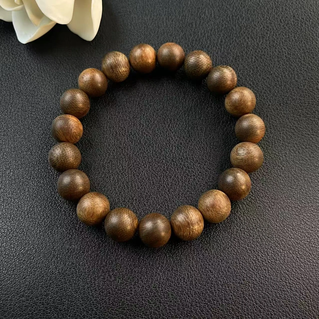 【极】D001海南沉水沉香1.0单圈圆珠手串（多样性发货一条）