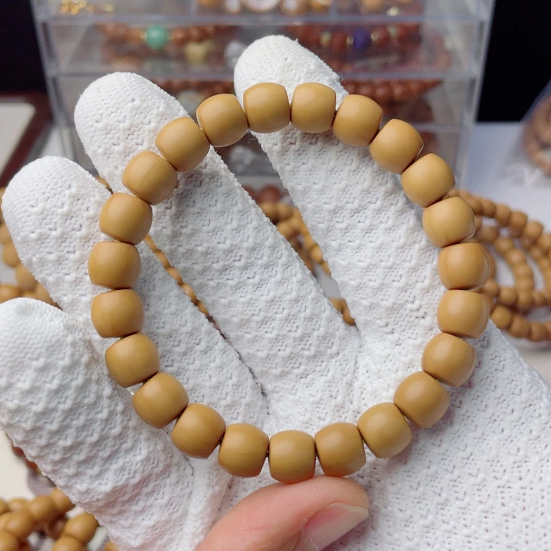 猴头核桃手串微微瑕直切油点48.8