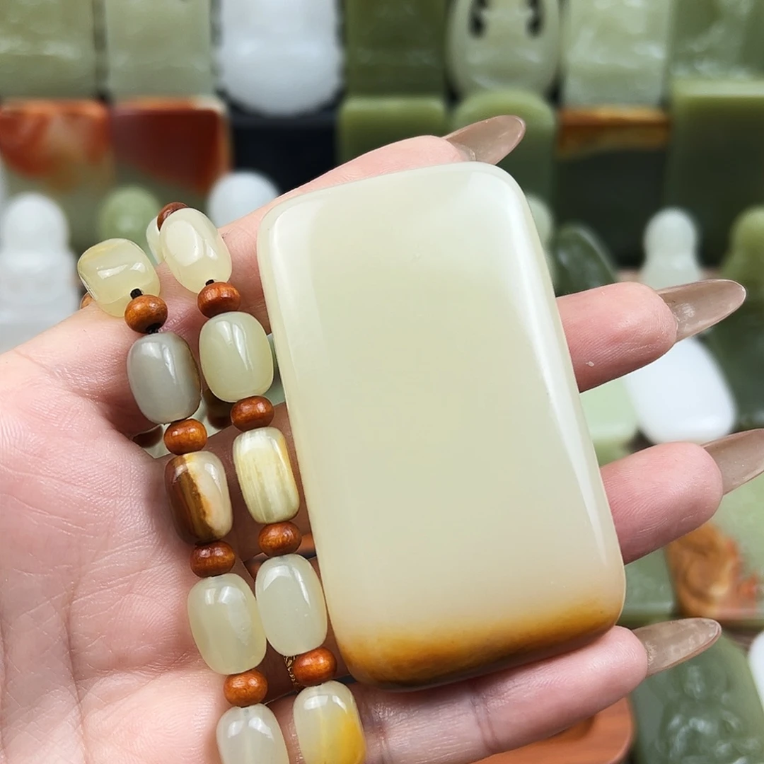 冰晴水平安牌吊坠