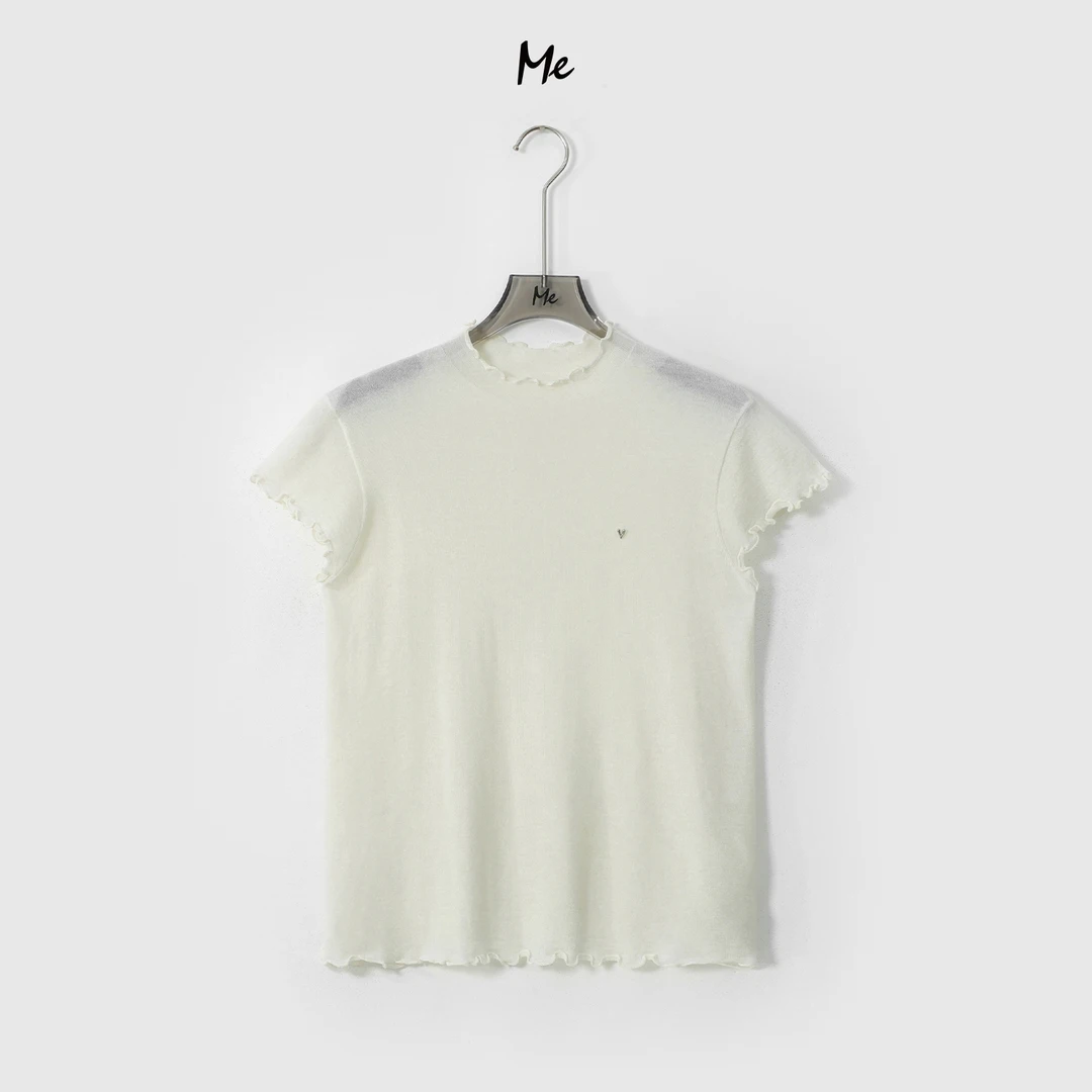 ME【木耳羊毛衫】绵羊毛混纺超柔木耳边显瘦时尚百搭毛衣MESA0568