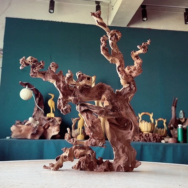 小***朵木370 金丝红木羊蹄甲半成品