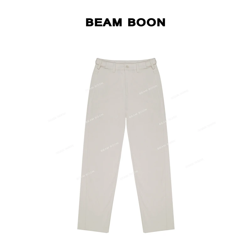 Beam Boon|【云朵毛呢裤】男士韩国进口软毛呢舒适腰袢休闲直筒裤