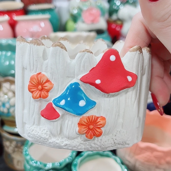 多肉陶瓷花盆满10元包邮