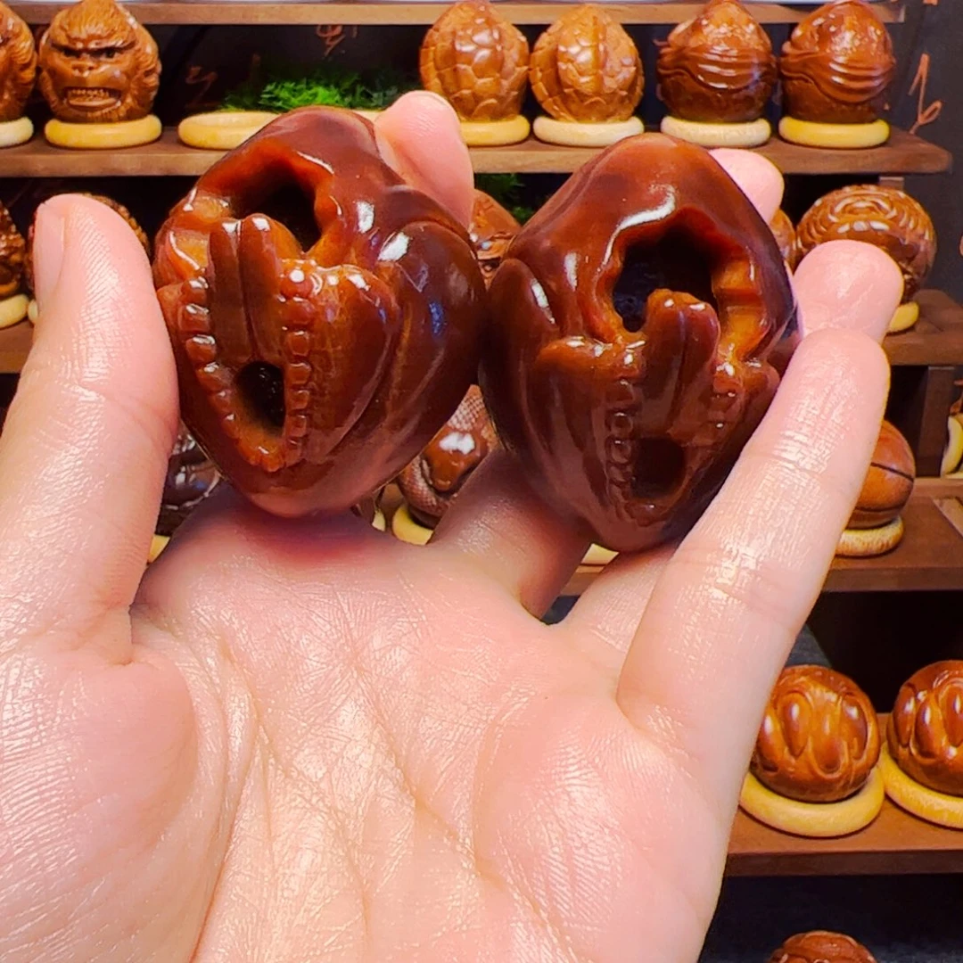 橄榄核手串F***n无向佛一对