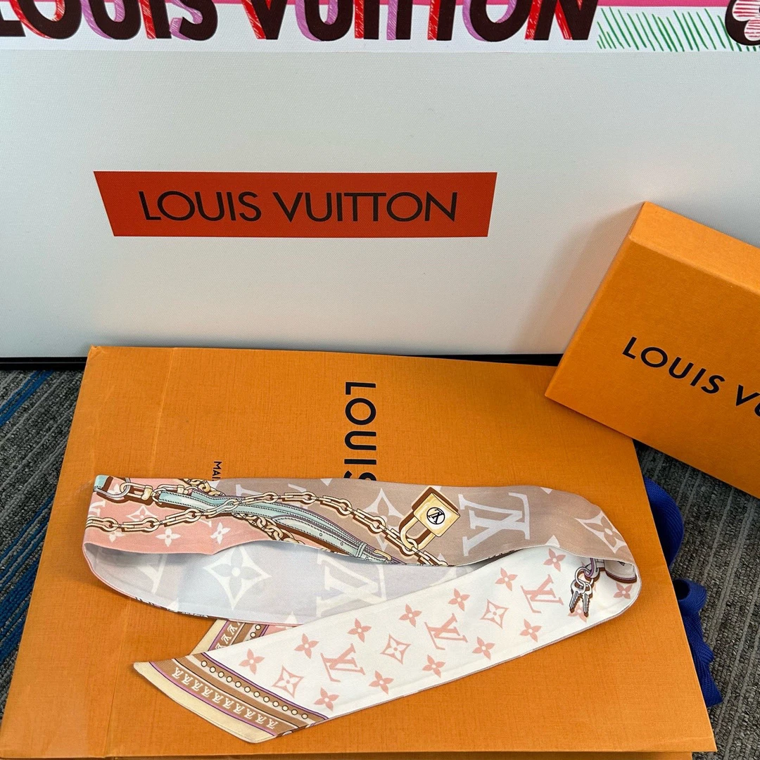 99新 LouisVuitton/路易威登 TW0053/logo印花装饰 丝巾