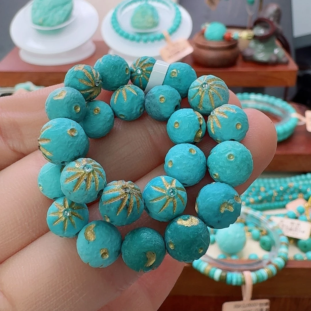 绿松石未镶嵌珠宝半成品