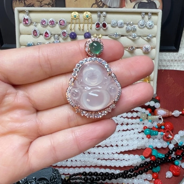 玛瑙/玉髓合金颈饰