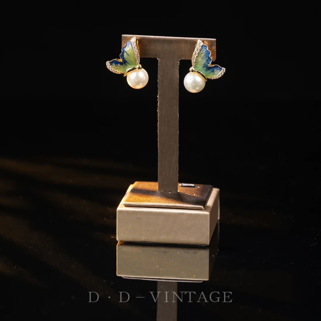 铜合金仿水晶耳饰 耳钉时尚镶嵌气质