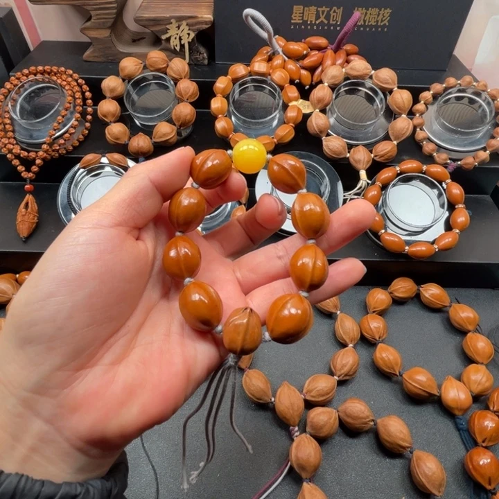 橄榄核手串/手链梅林铁核鲨鱼背1620