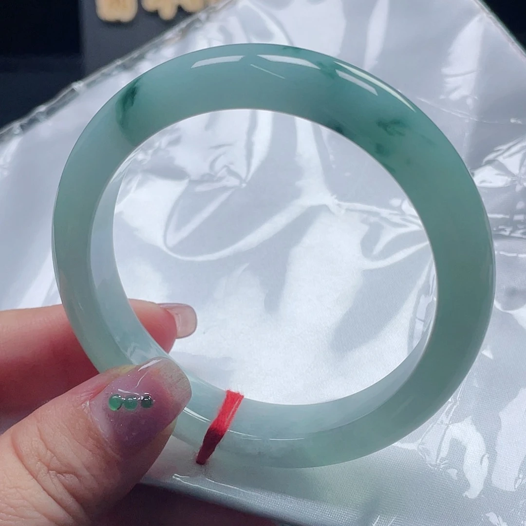 未镶嵌手镯翡翠缅甸翡翠手镯58圈