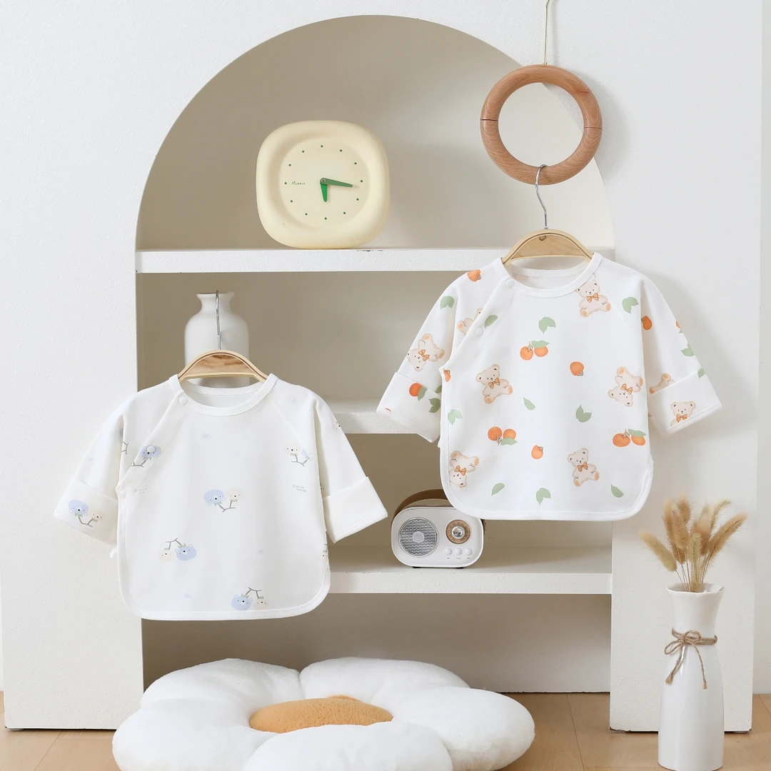 新生儿半背衣初生婴儿半背上衣纯棉春秋夏四季款刚出生宝厂家直销