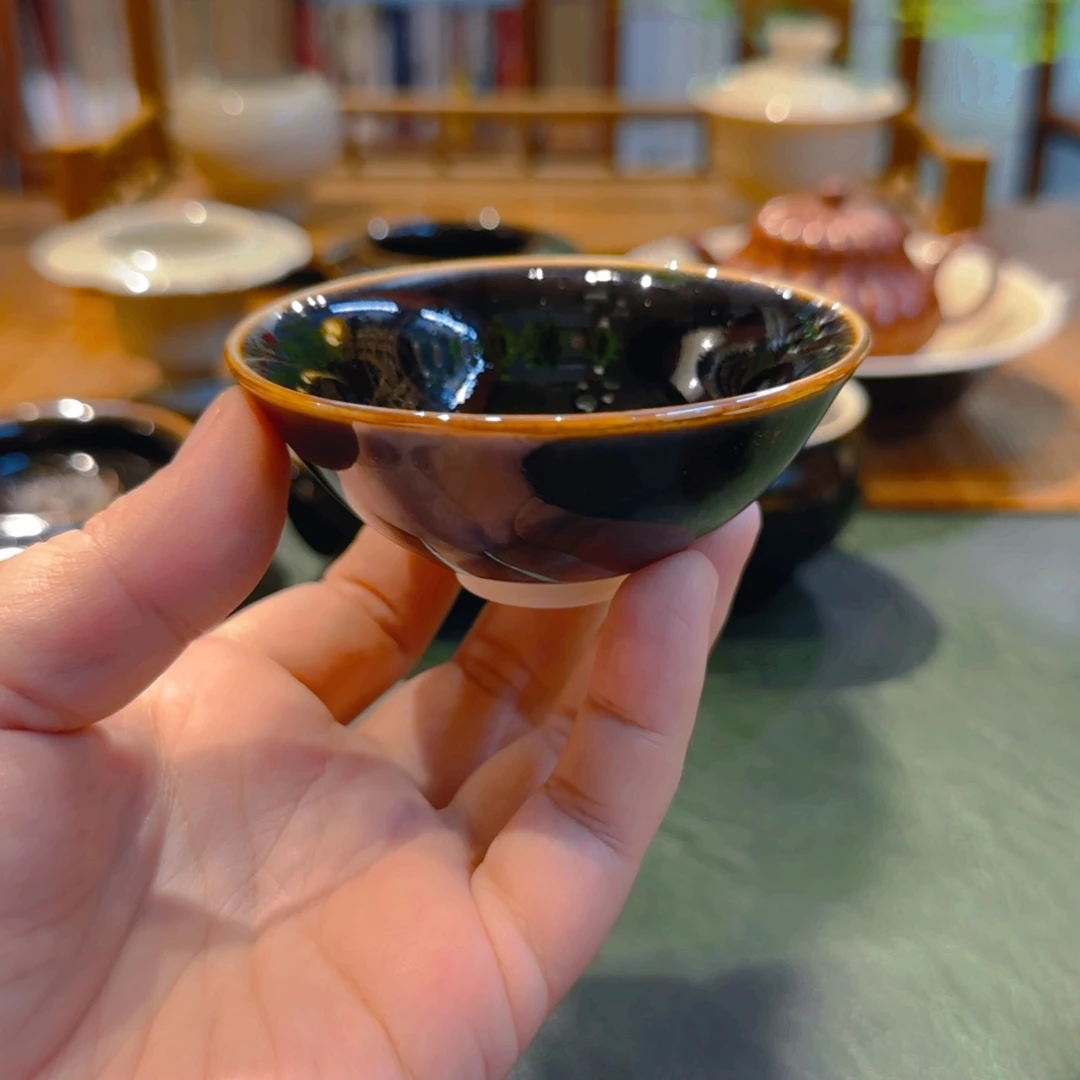 黑定斗笠盏 70cc  6666