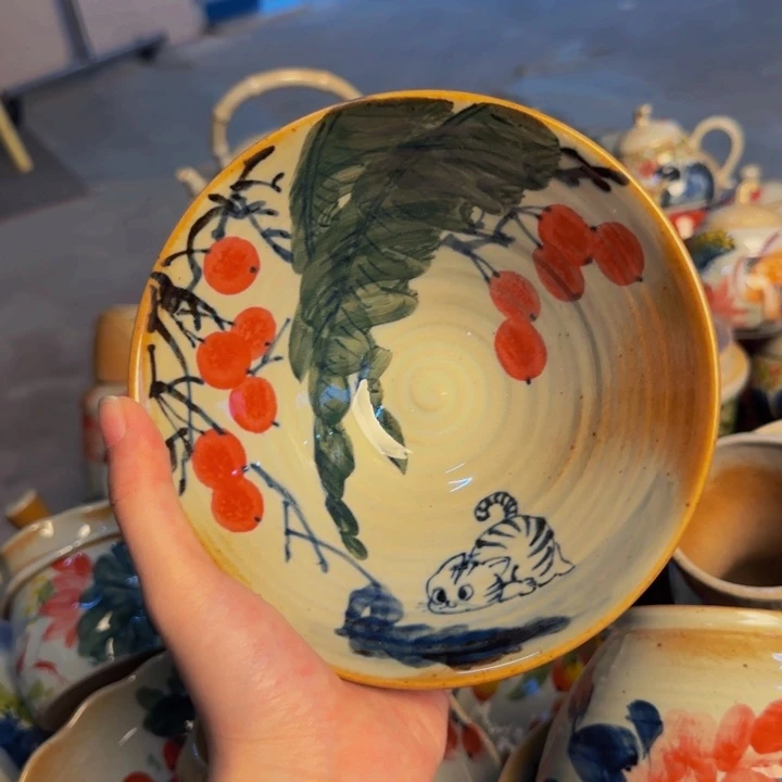 瓷片景德镇陶瓷手工手绘