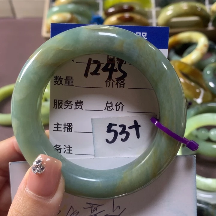 蛇纹石玉未镶嵌手镯1245