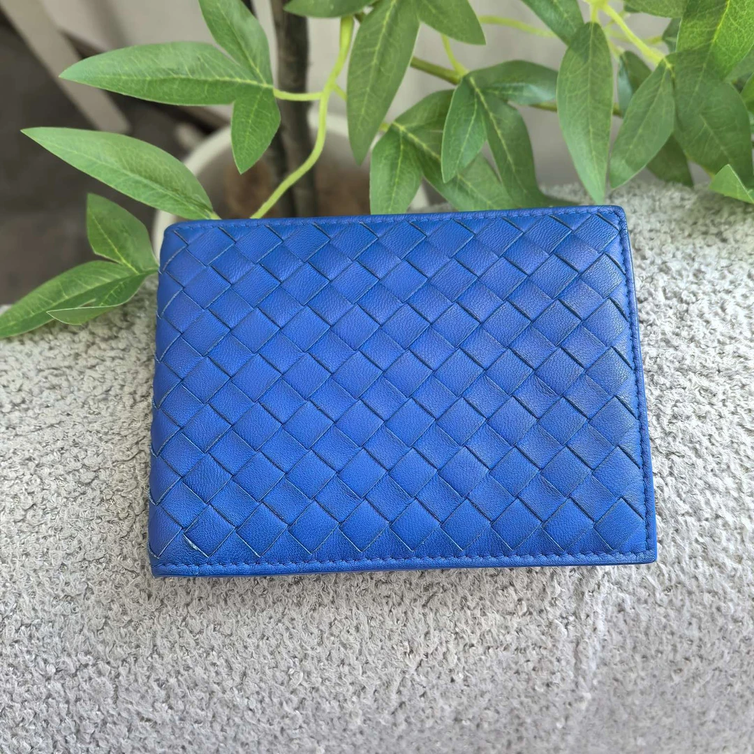 95新 BOTTEGA VENETA/葆蝶家 bv对折钱包 12798660女包