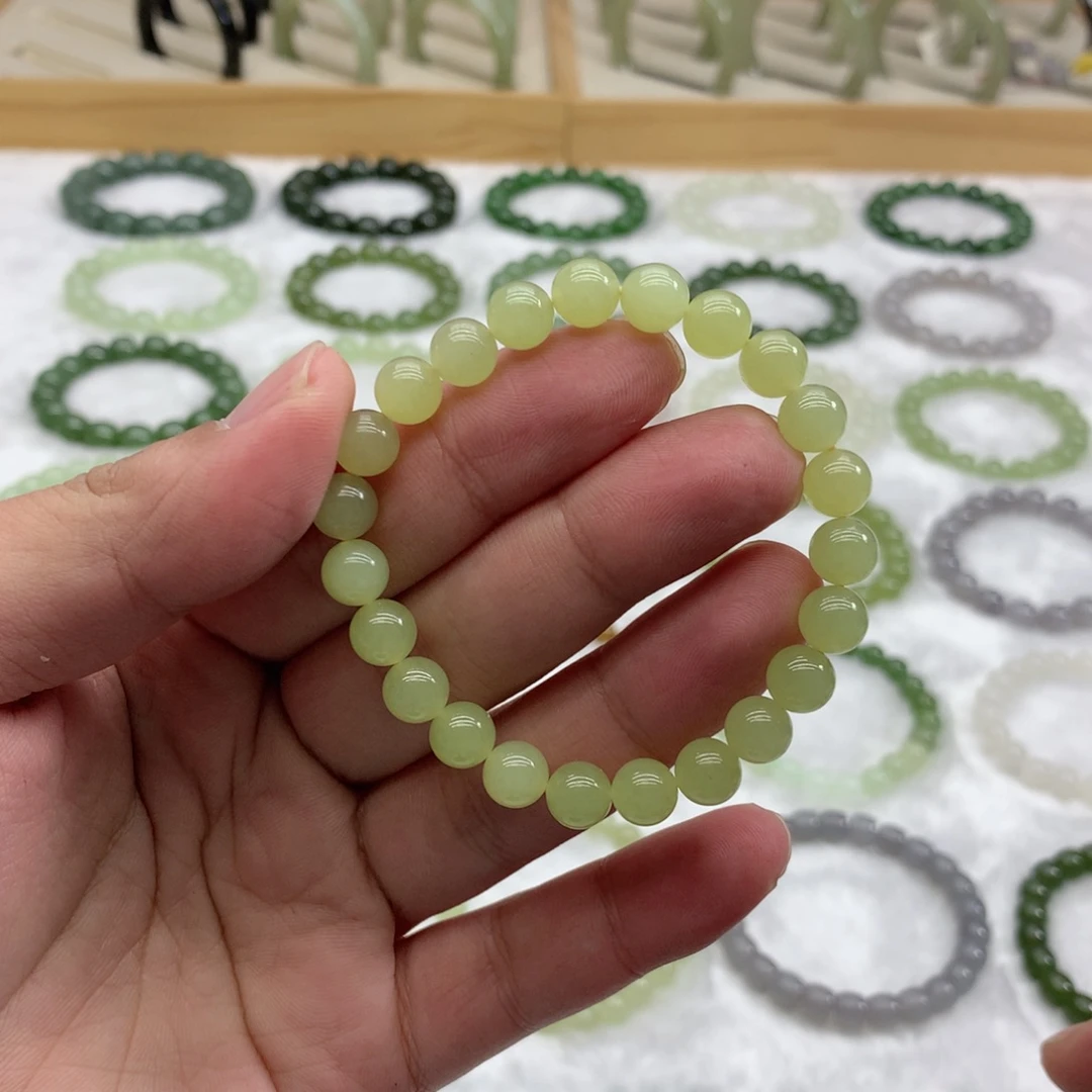 未镶嵌手串和田玉（黄口8）