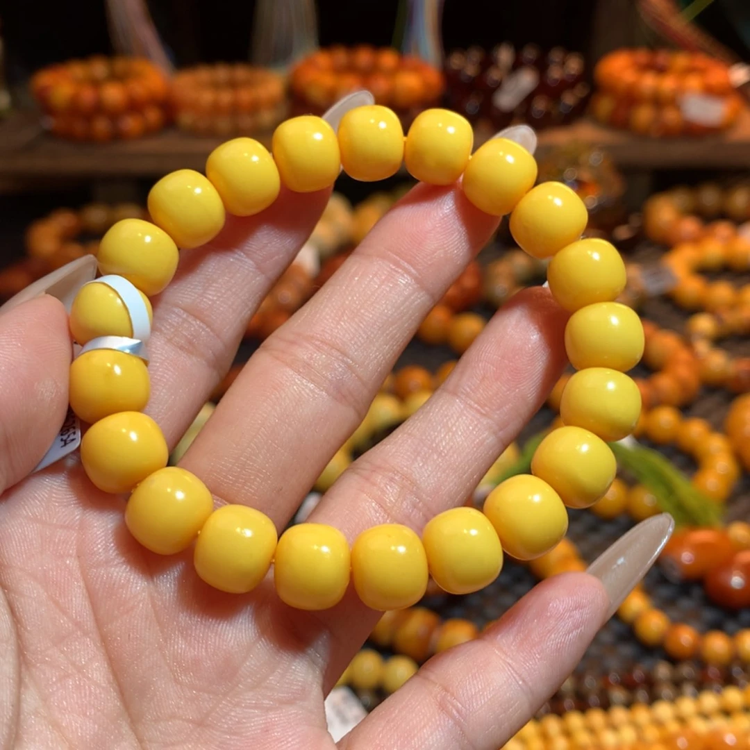 【闪购商品】手链琥珀未镶嵌小*花蜜蜡