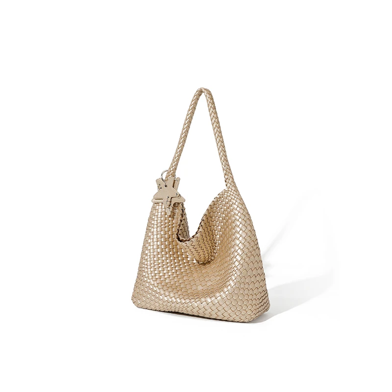 【坨坨自留】手工编织水桶托特包包女2025新款单肩大包