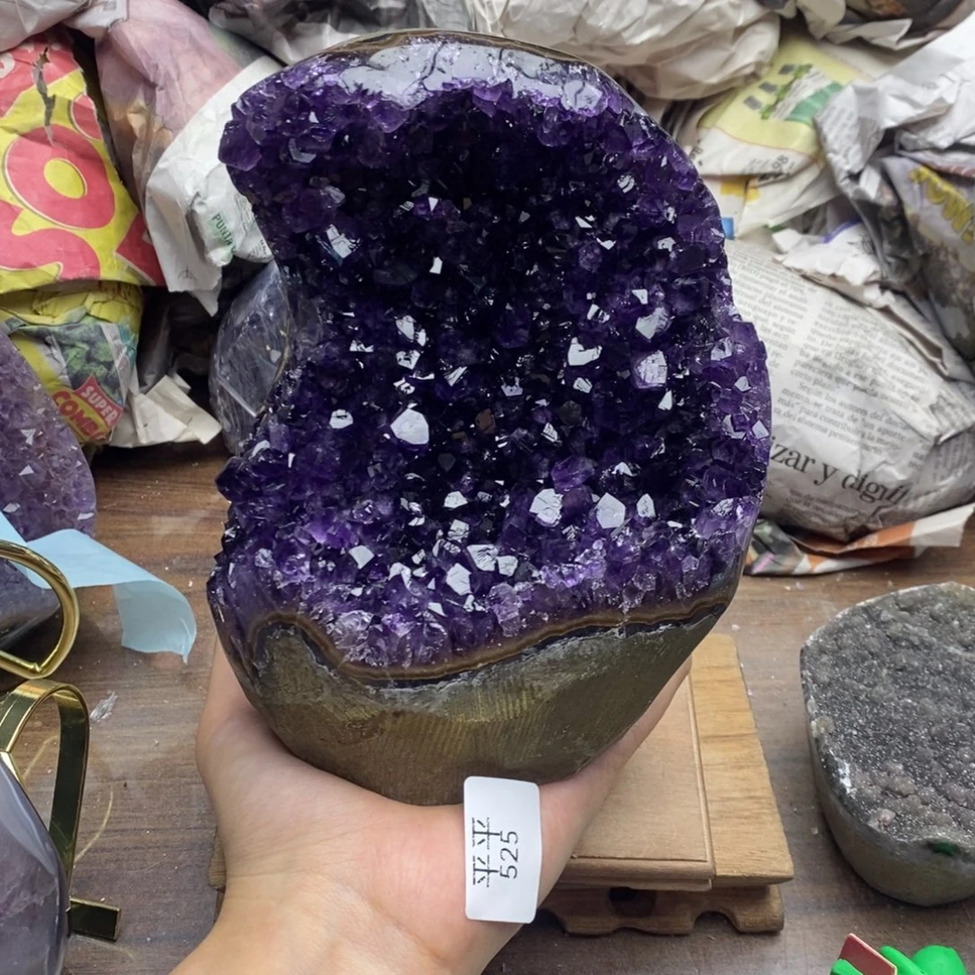 紫晶珠宝半成品未镶嵌