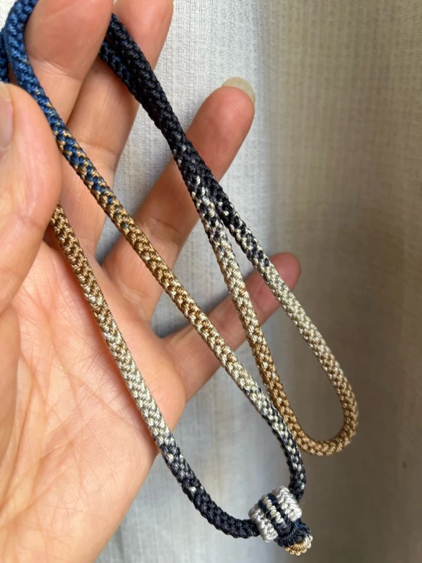 纯手工编织龙鳞4重工项链绳