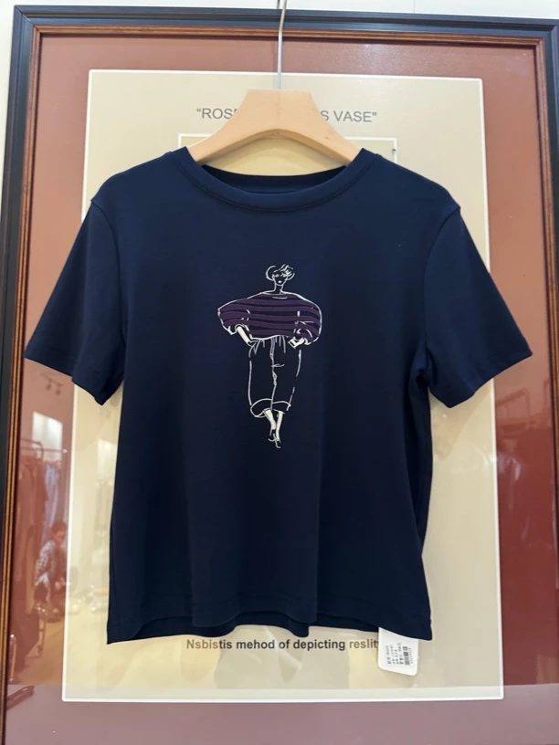 工艺印花短袖t91111