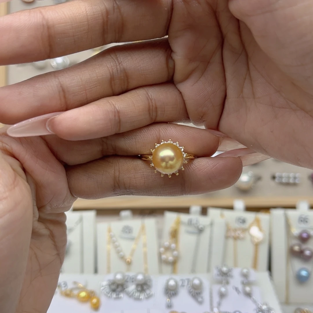 小****合金淡水珍珠戒指