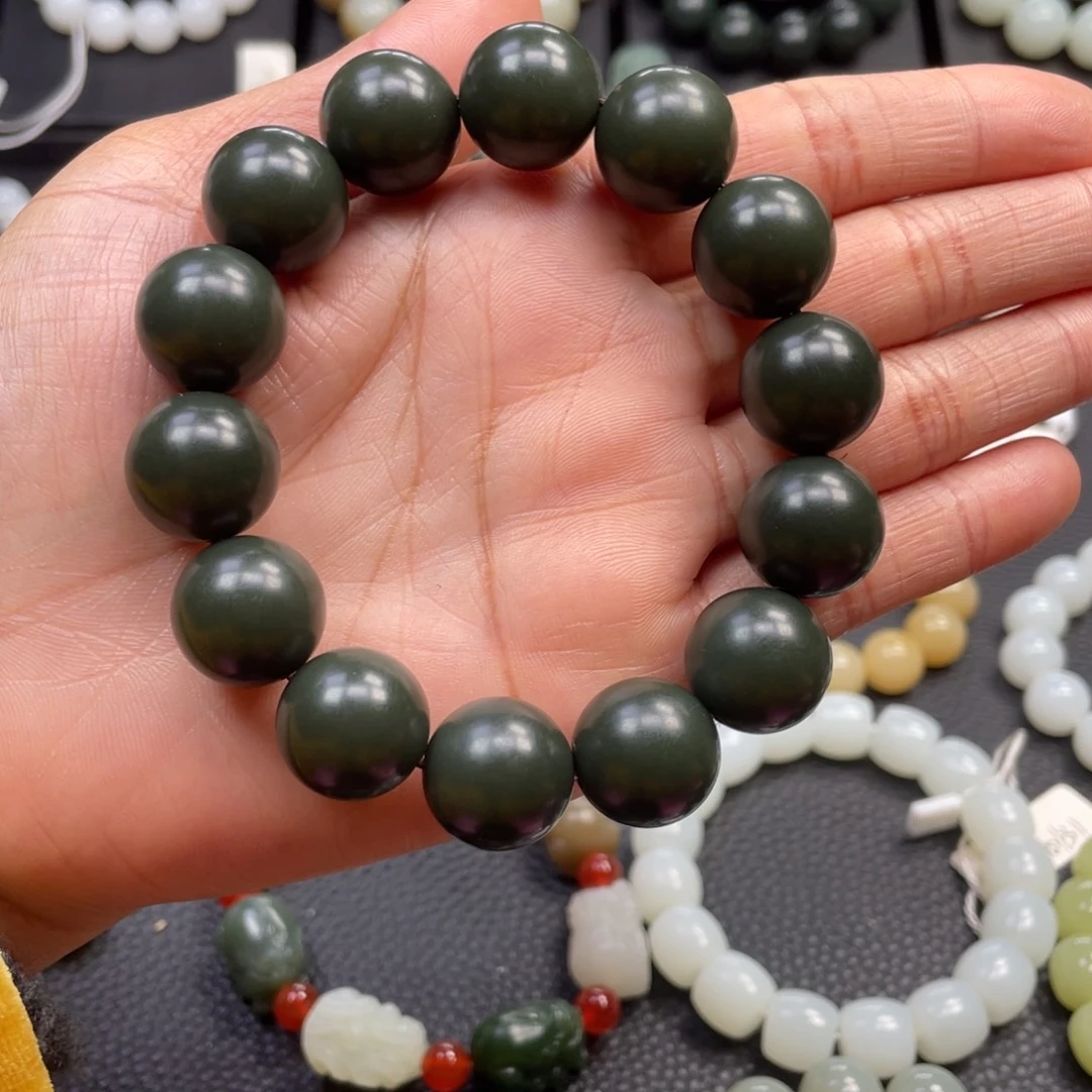 和田玉未镶嵌手链