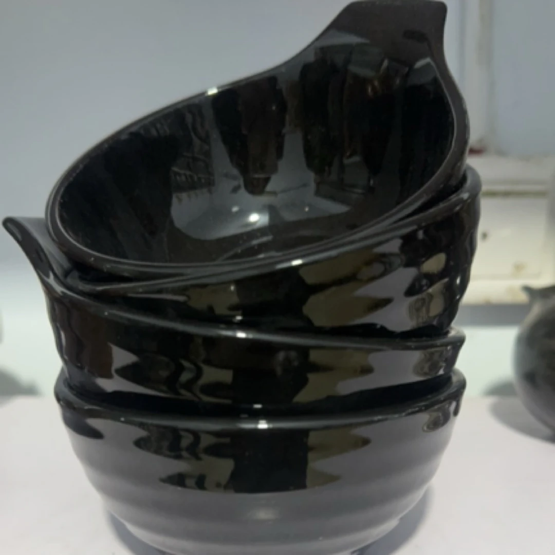 磁州窑，吞水碗黑色