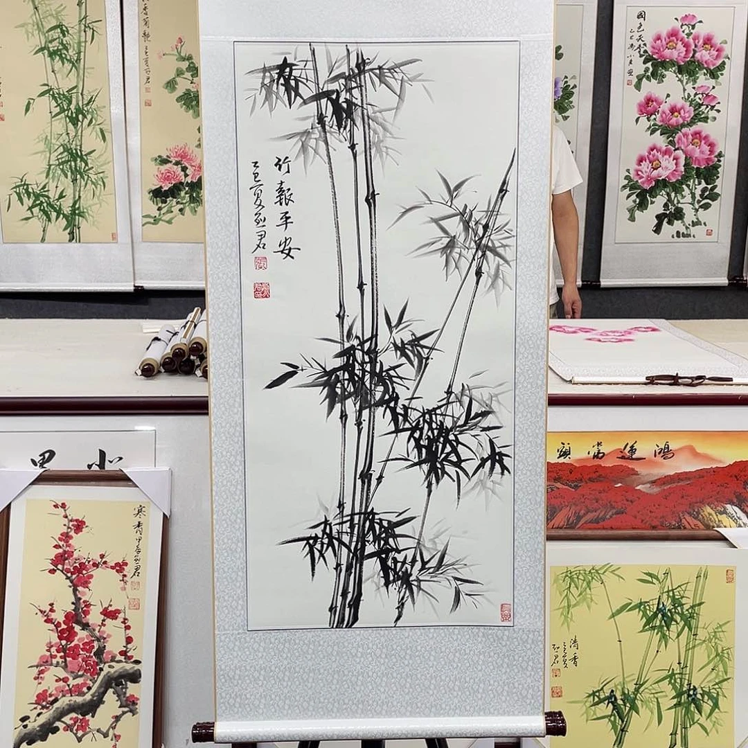 国画手绘手写作品