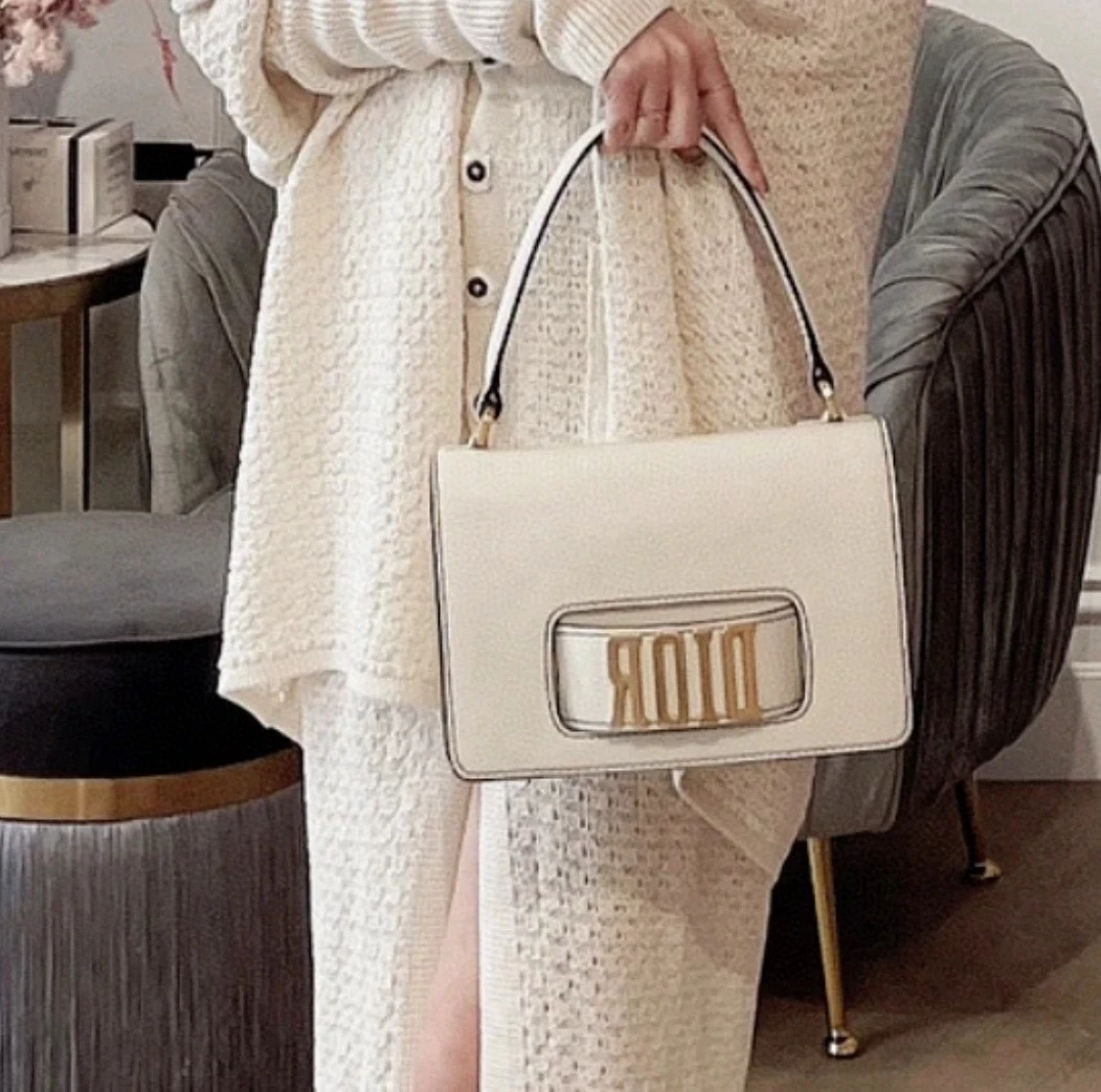 95新 DIOR/迪奥 dior白金jadior翻盖手提包