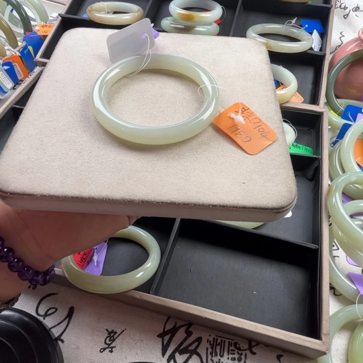 未镶嵌手镯和田玉玲珑美镯53.2